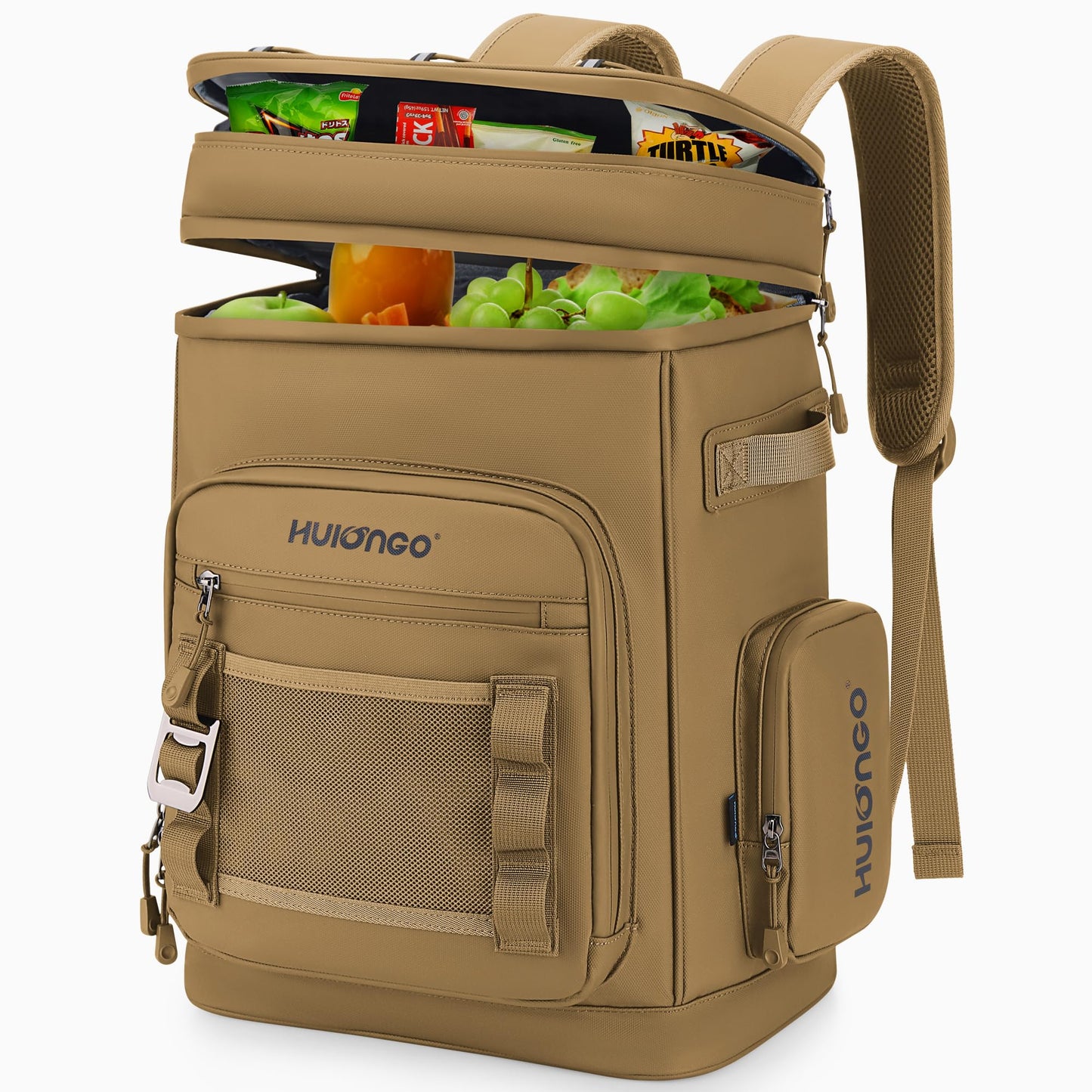 Large Waterproof Insulated Cooler Backpack for Men & Women, Leak Proof Cooler Backpack for Camping, Beach, Fishing, Picnic, Travel, Outdoor, 30L, 48Cans