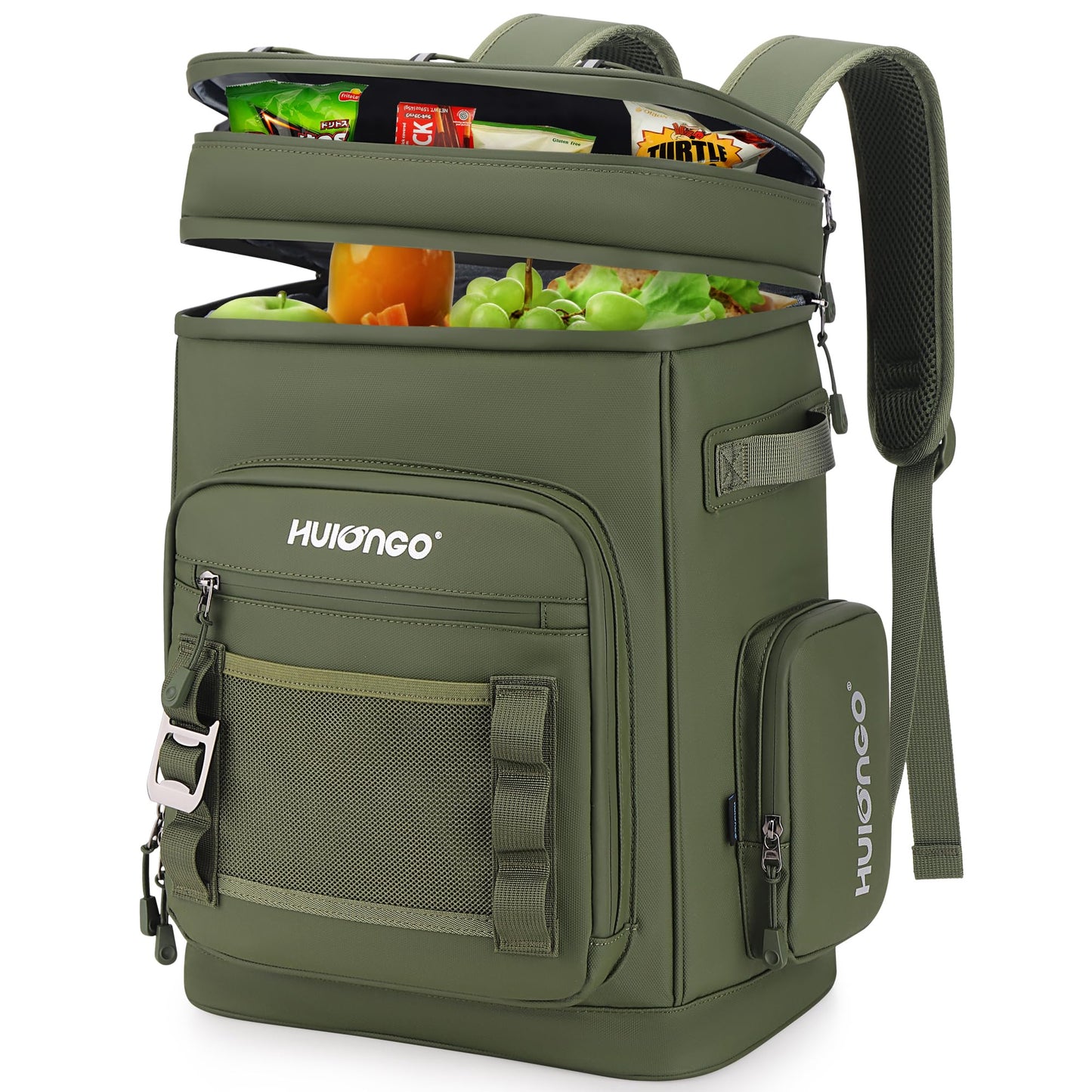 Large Waterproof Insulated Cooler Backpack for Men & Women, Leak Proof Cooler Backpack for Camping, Beach, Fishing, Picnic, Travel, Outdoor, 30L, 48Cans
