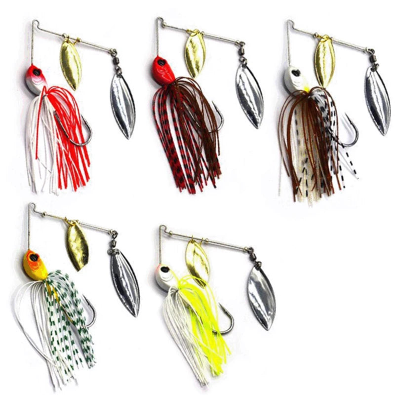 5pcs Artificial Fishing Spinnerbait Accessories