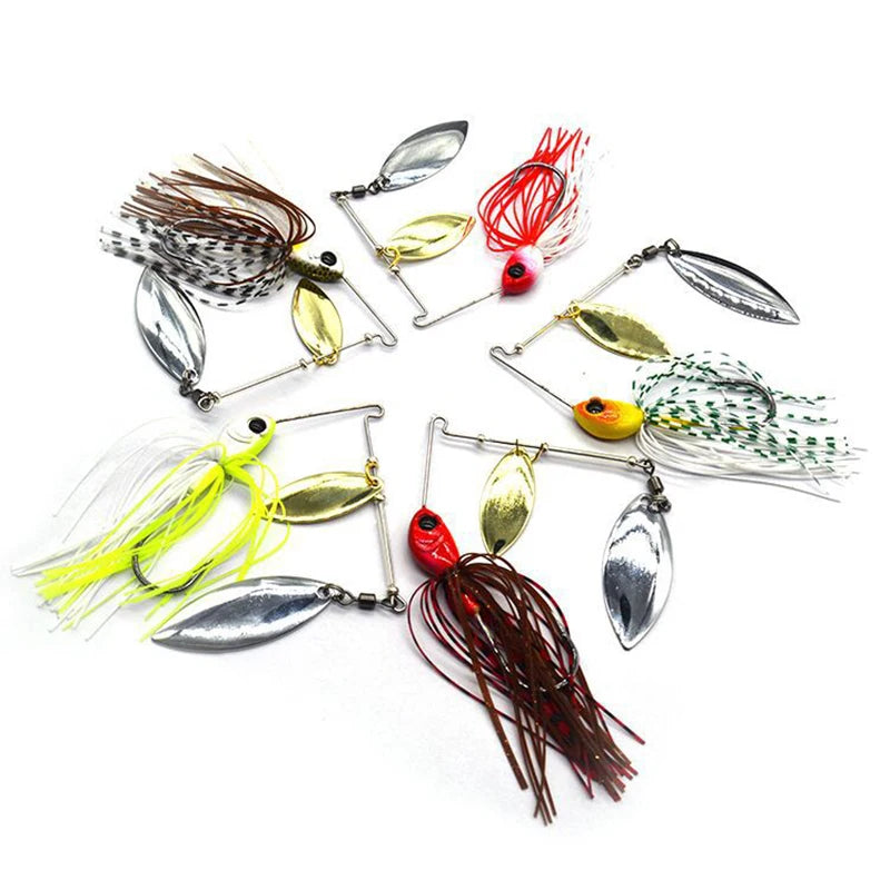5pcs Artificial Fishing Spinnerbait Accessories