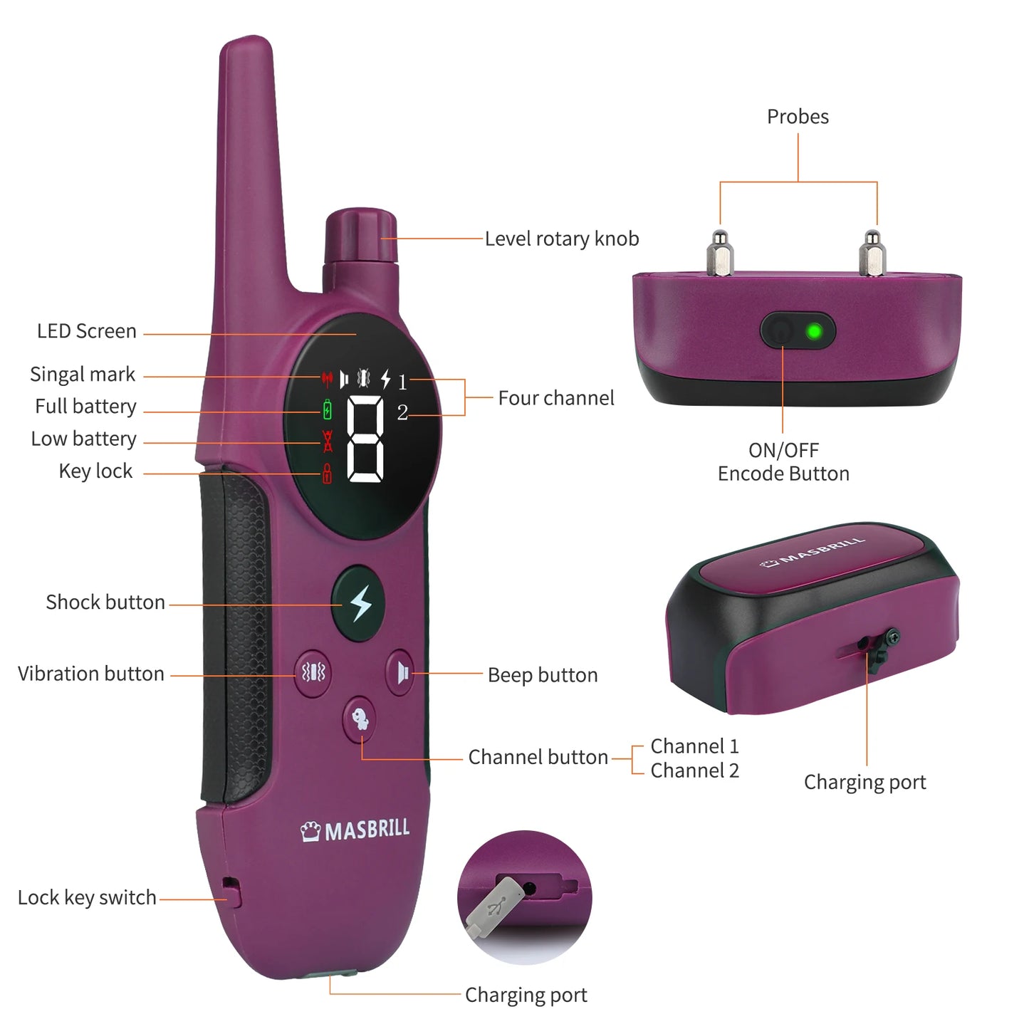 Rechargeable Electric Dog Training Collar