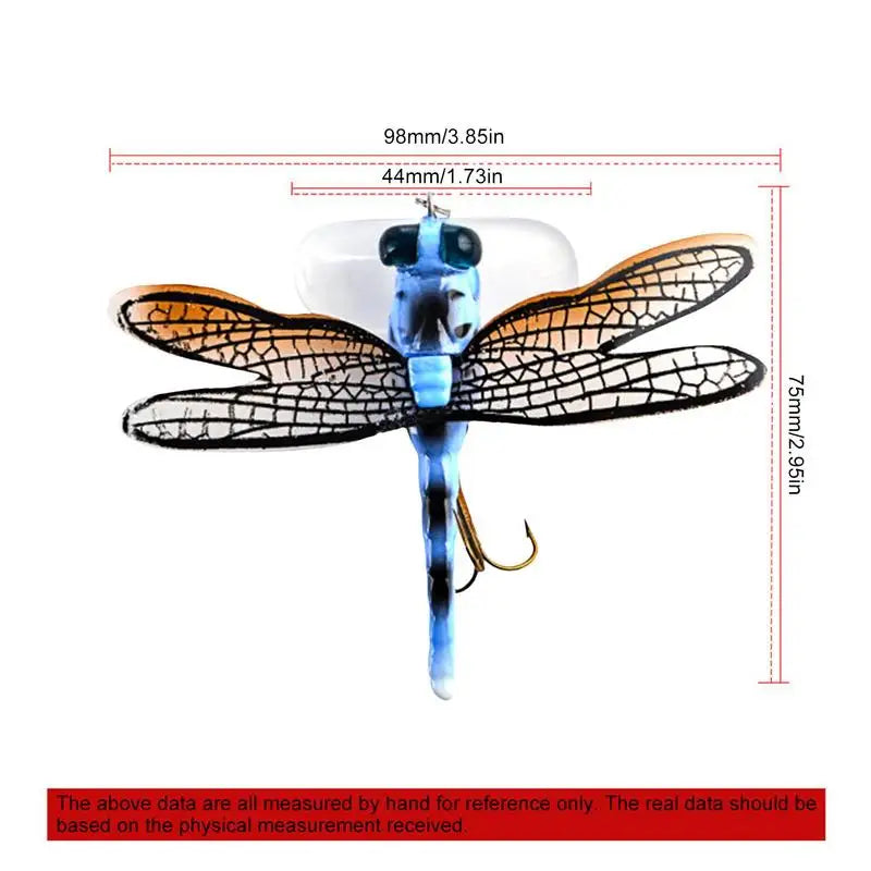 Realistic Dragonfly Double Skirted Swimbait lure