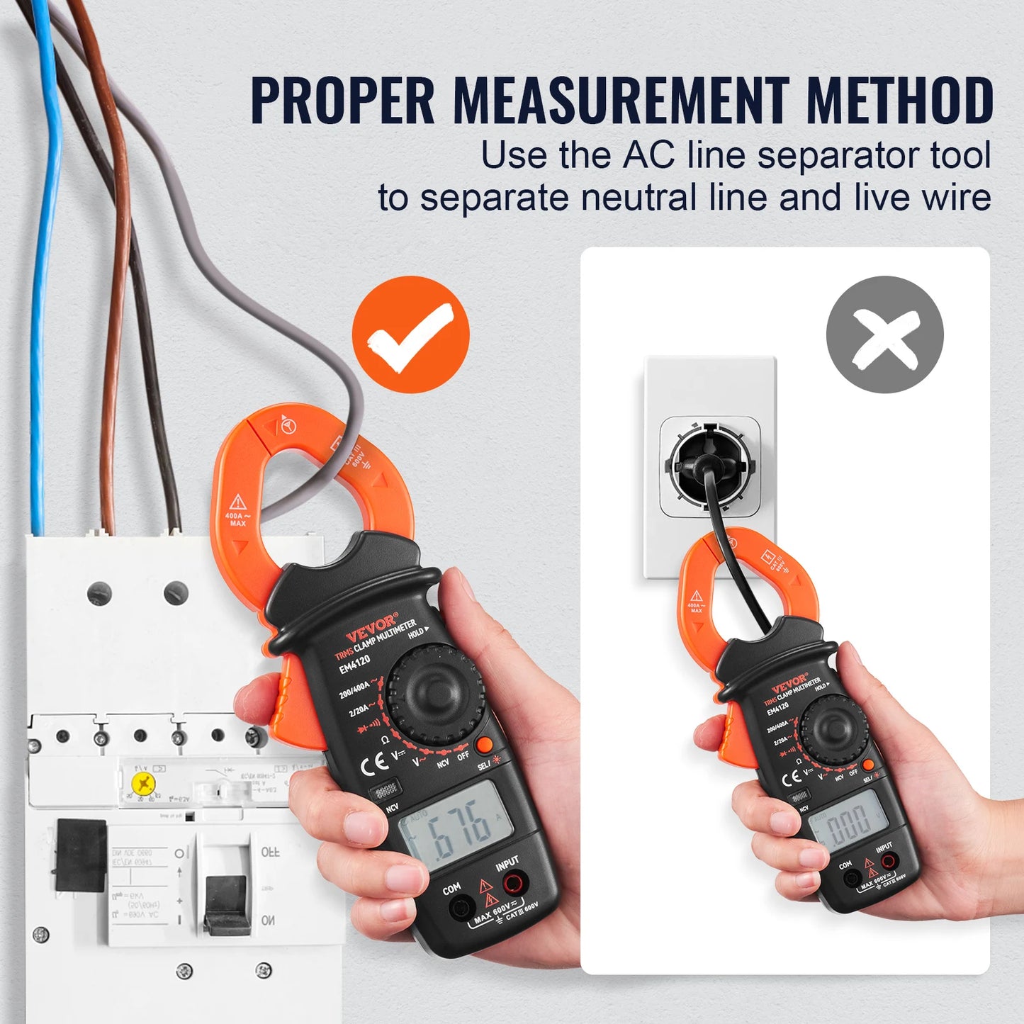 Digital Clamp Multimeter Tester
