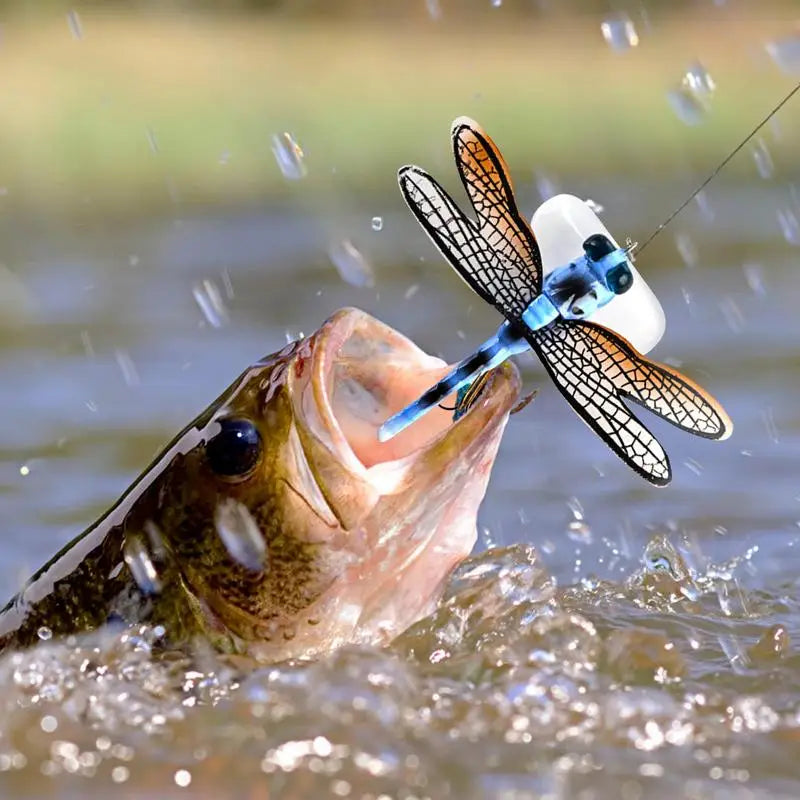 Realistic Dragonfly Double Skirted Swimbait lure