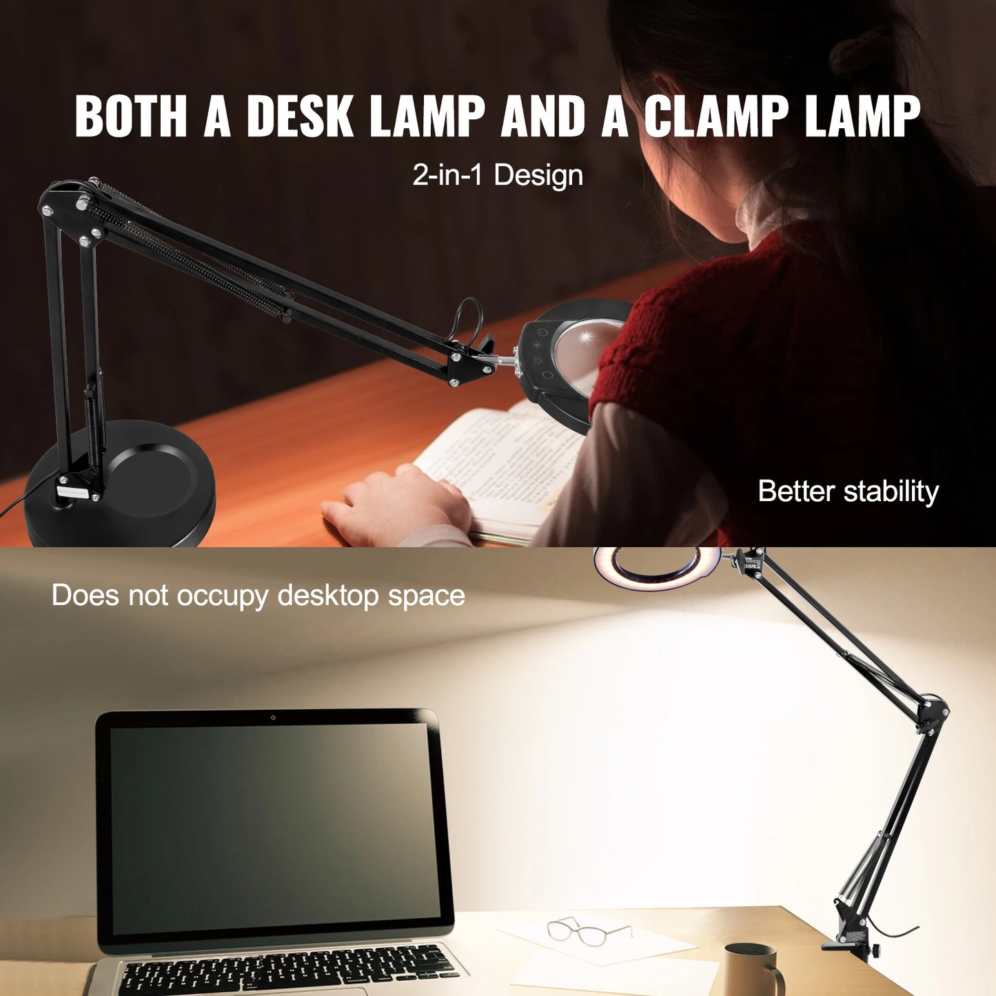 Magnifying Glass with 5X Magnifier & light