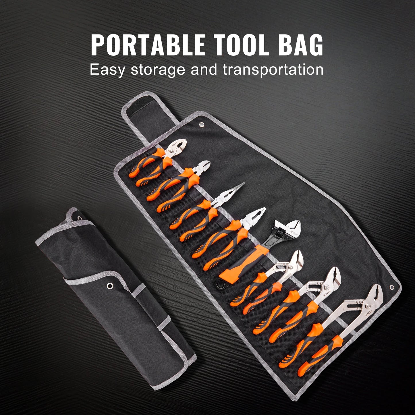 8-Piece Pliers Set and Tool Bag