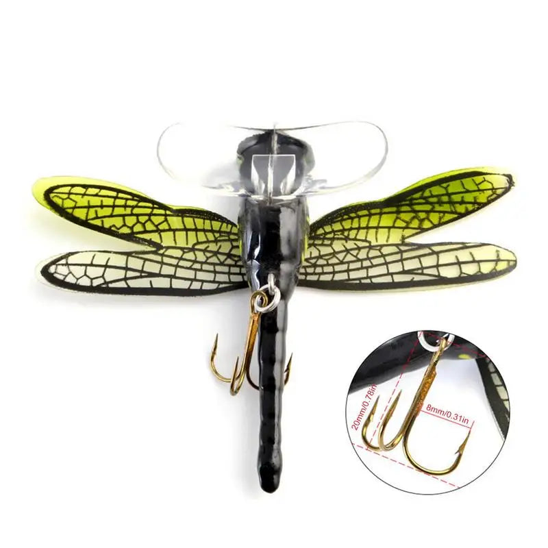 Realistic Dragonfly Double Skirted Swimbait lure