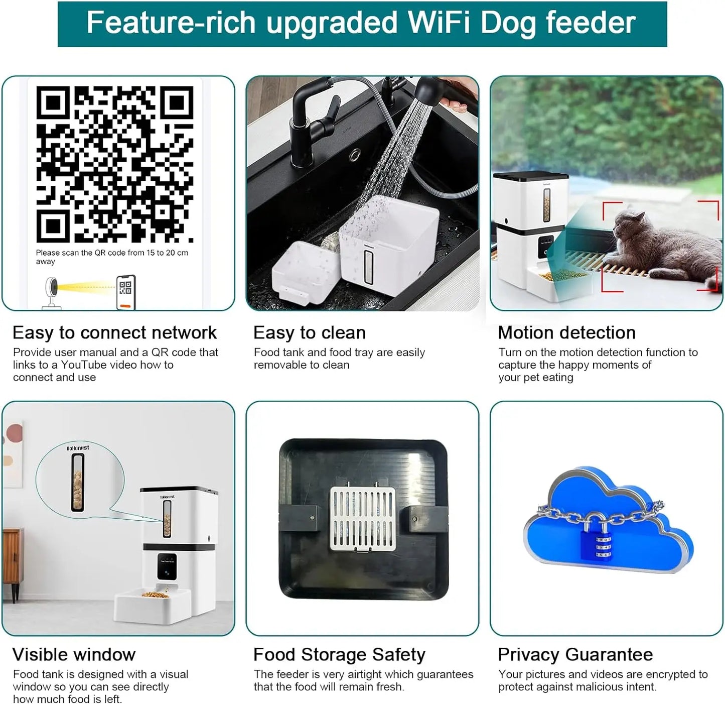 Motion Detection Smart Pet Food Dispenser