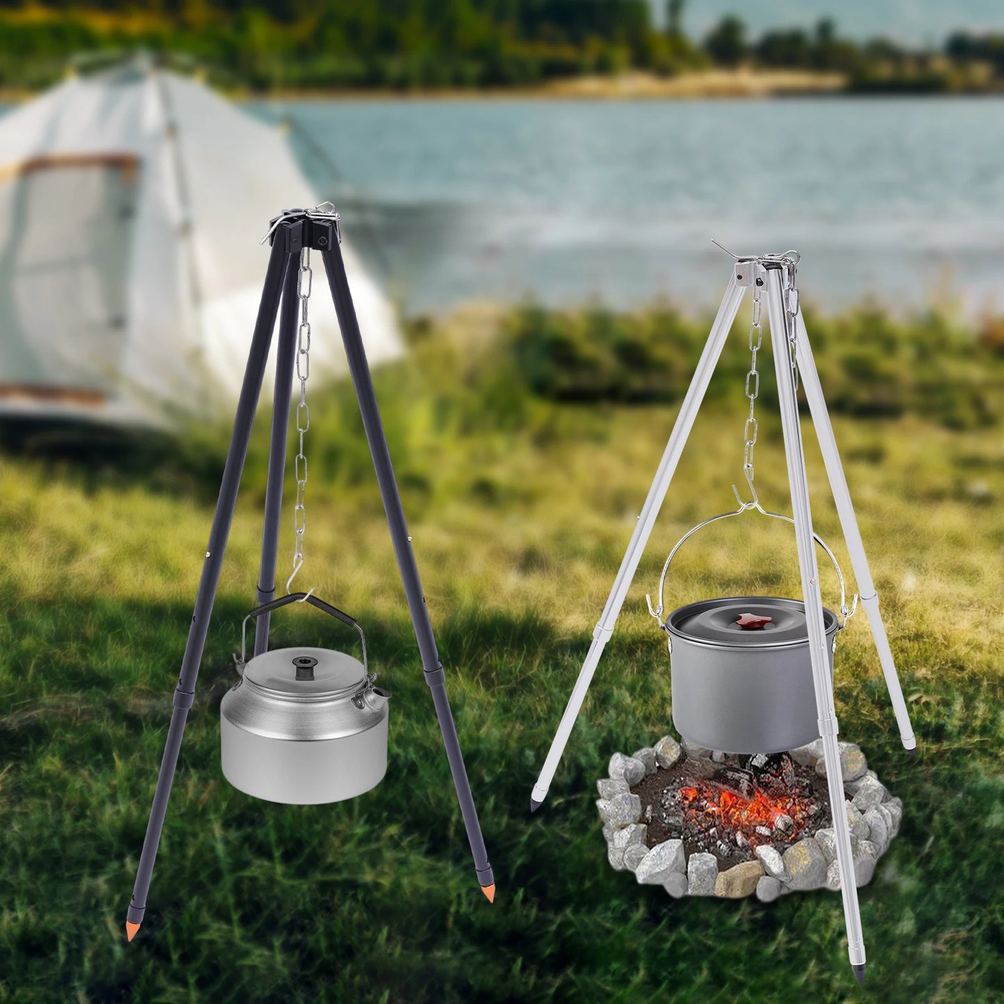 Hanging Barbecue Grills Pots Kettles Outdoor Stove