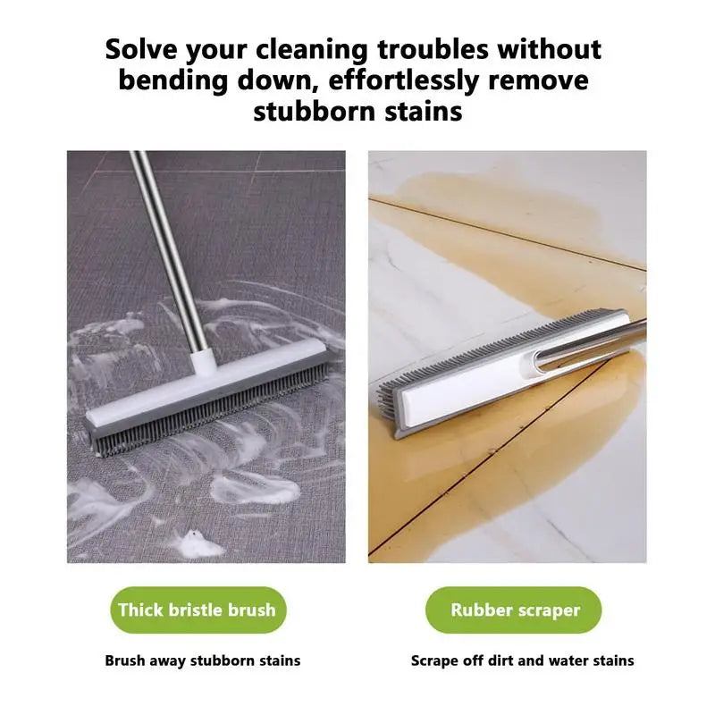Pet Hair Rubber Broom Floor Brush for Carpet