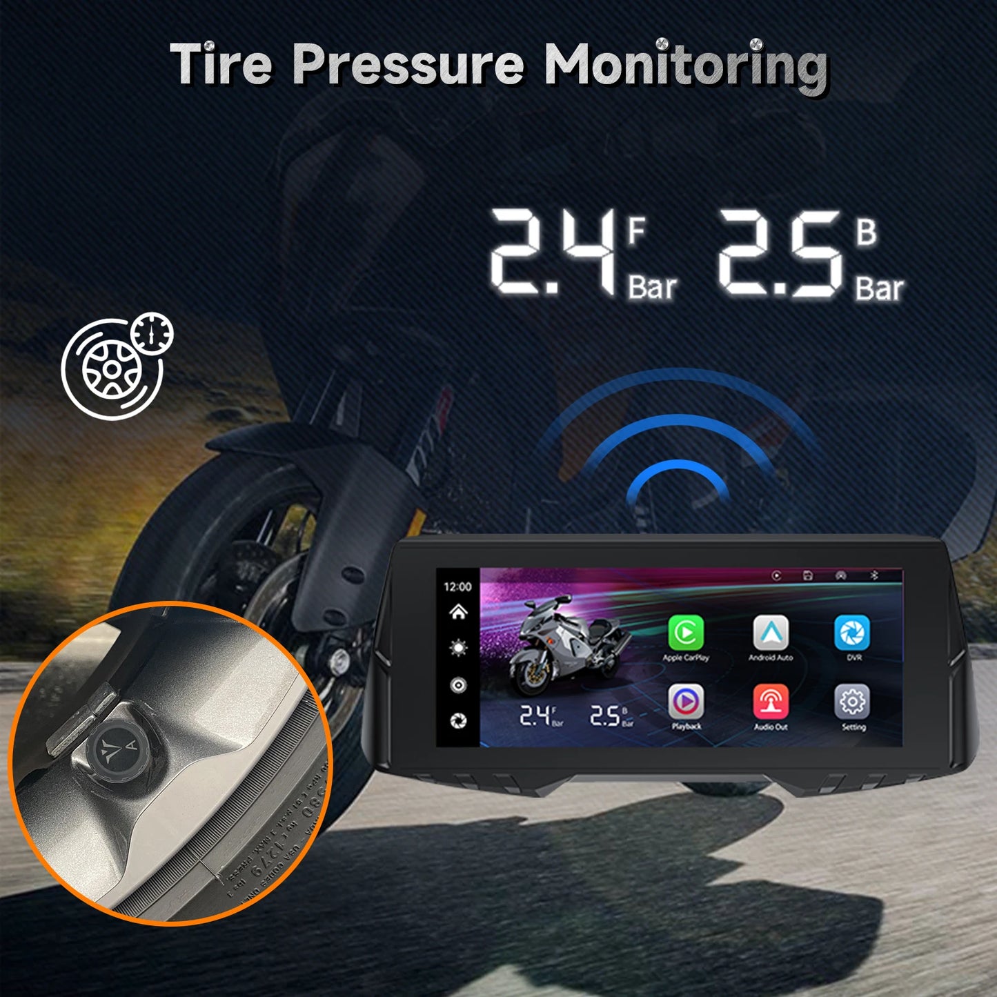 Motorcycle Dual Cameras Loop Recorder