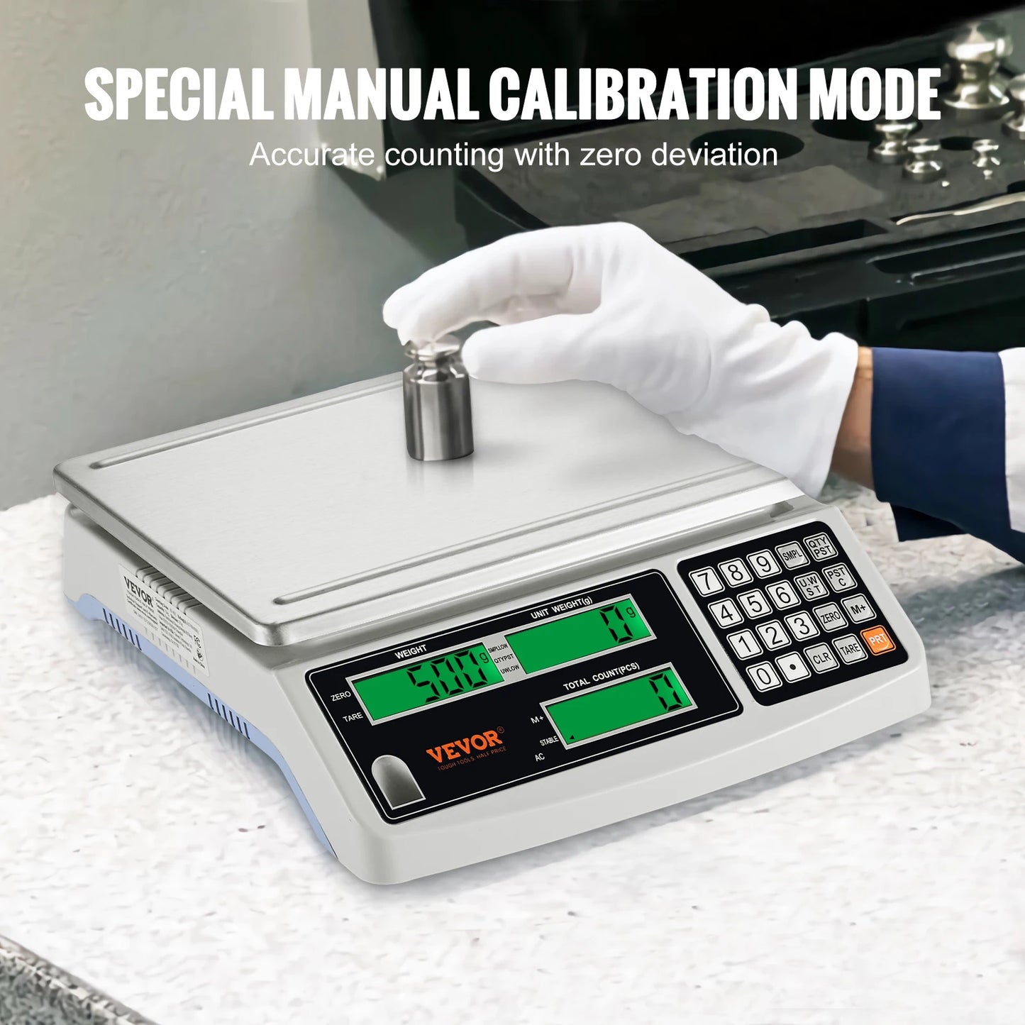 Precision Digital Counting Scale with LCD Screens