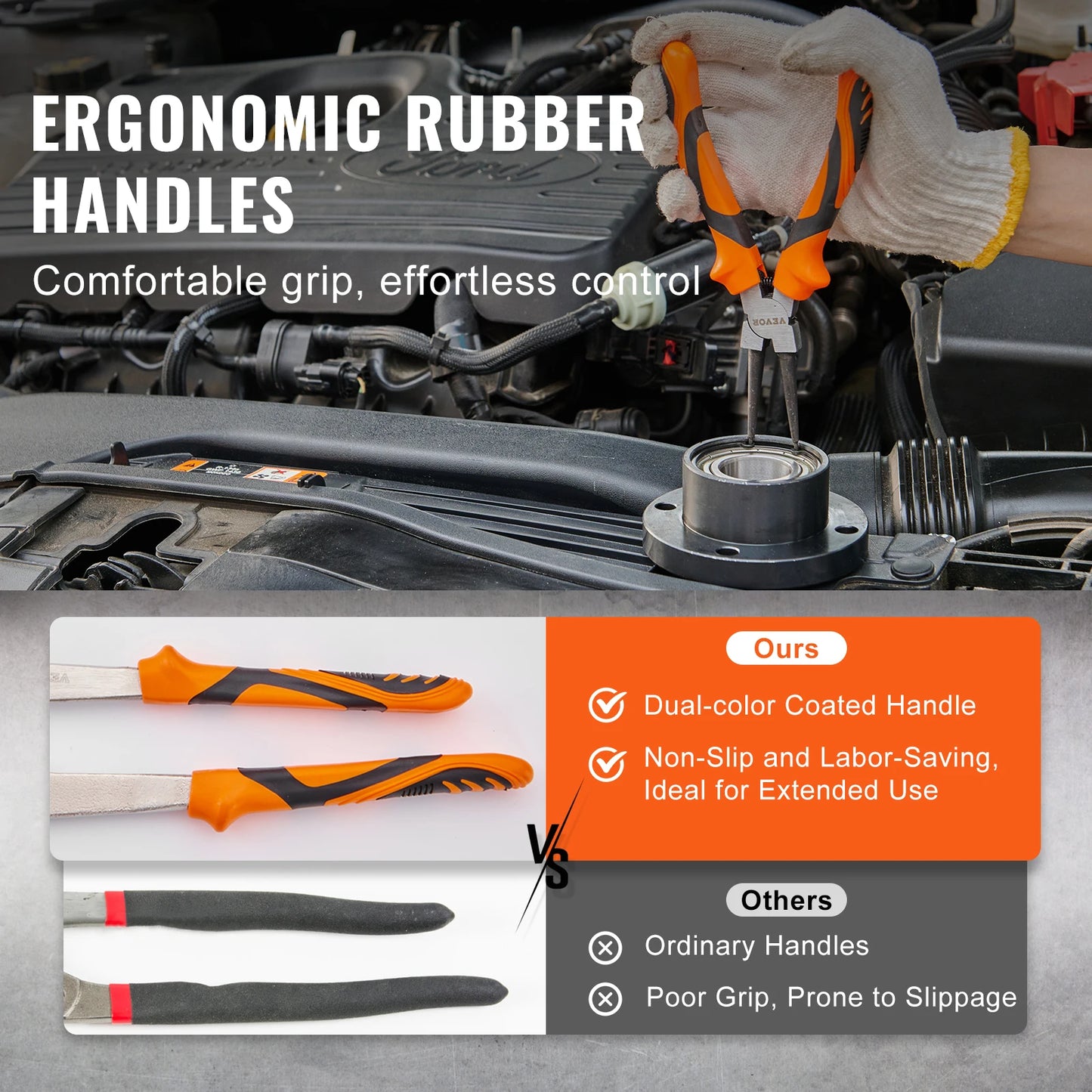 4-Piece Snap Ring Pliers and Tool Bag