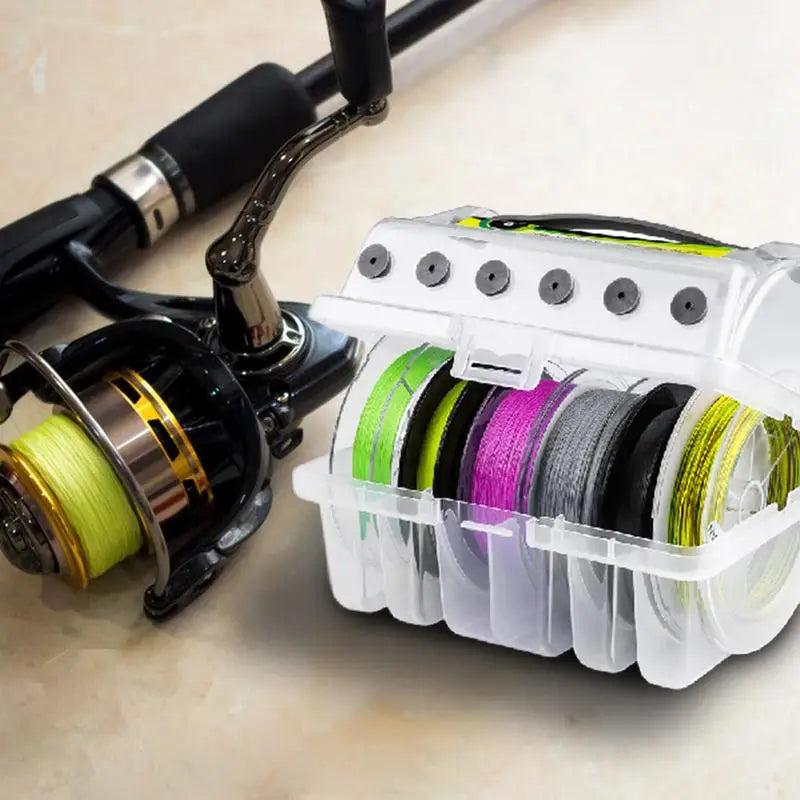 Fishing Spool Storage Box with Clear Visibility