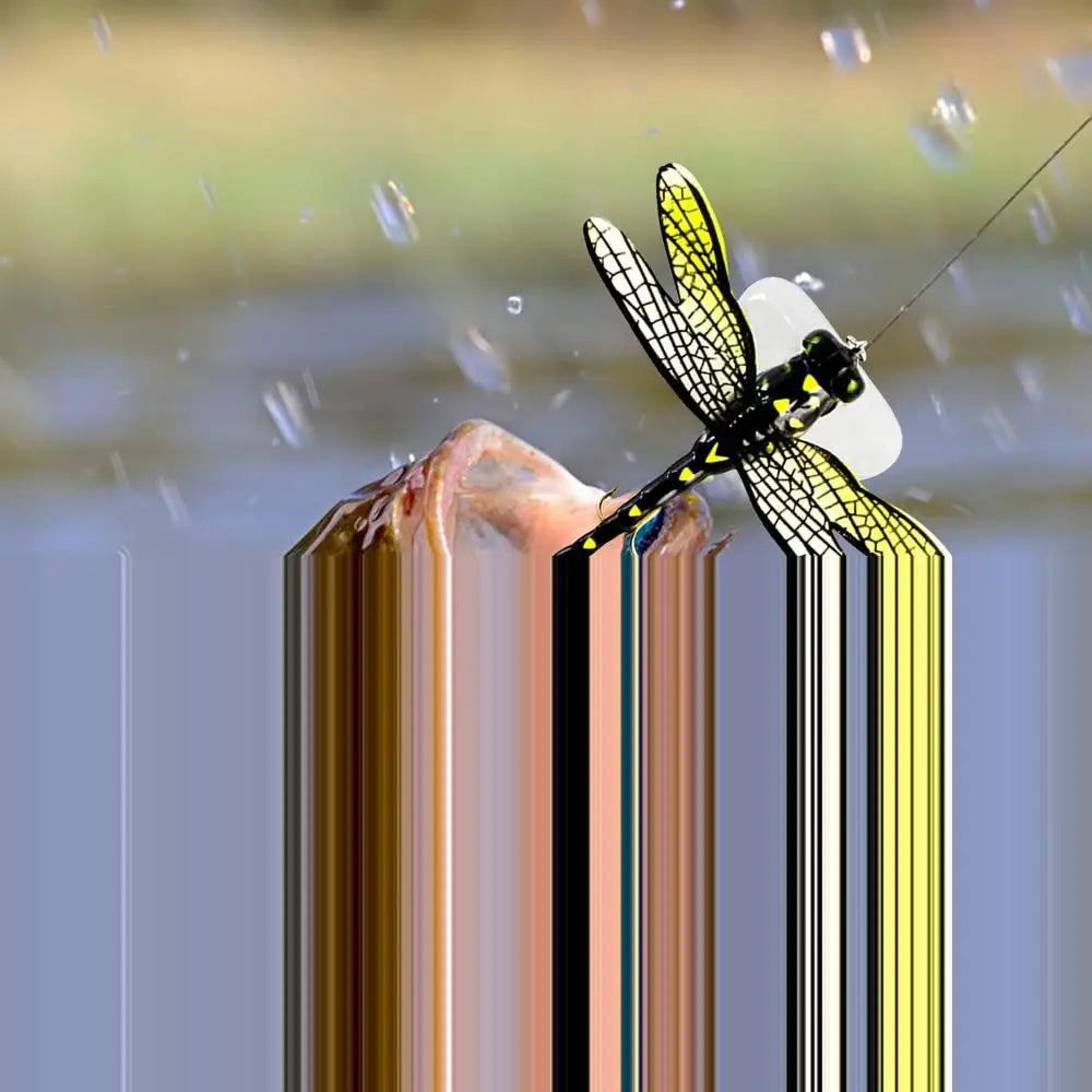 Realistic Dragonfly Double Skirted Swimbait lure