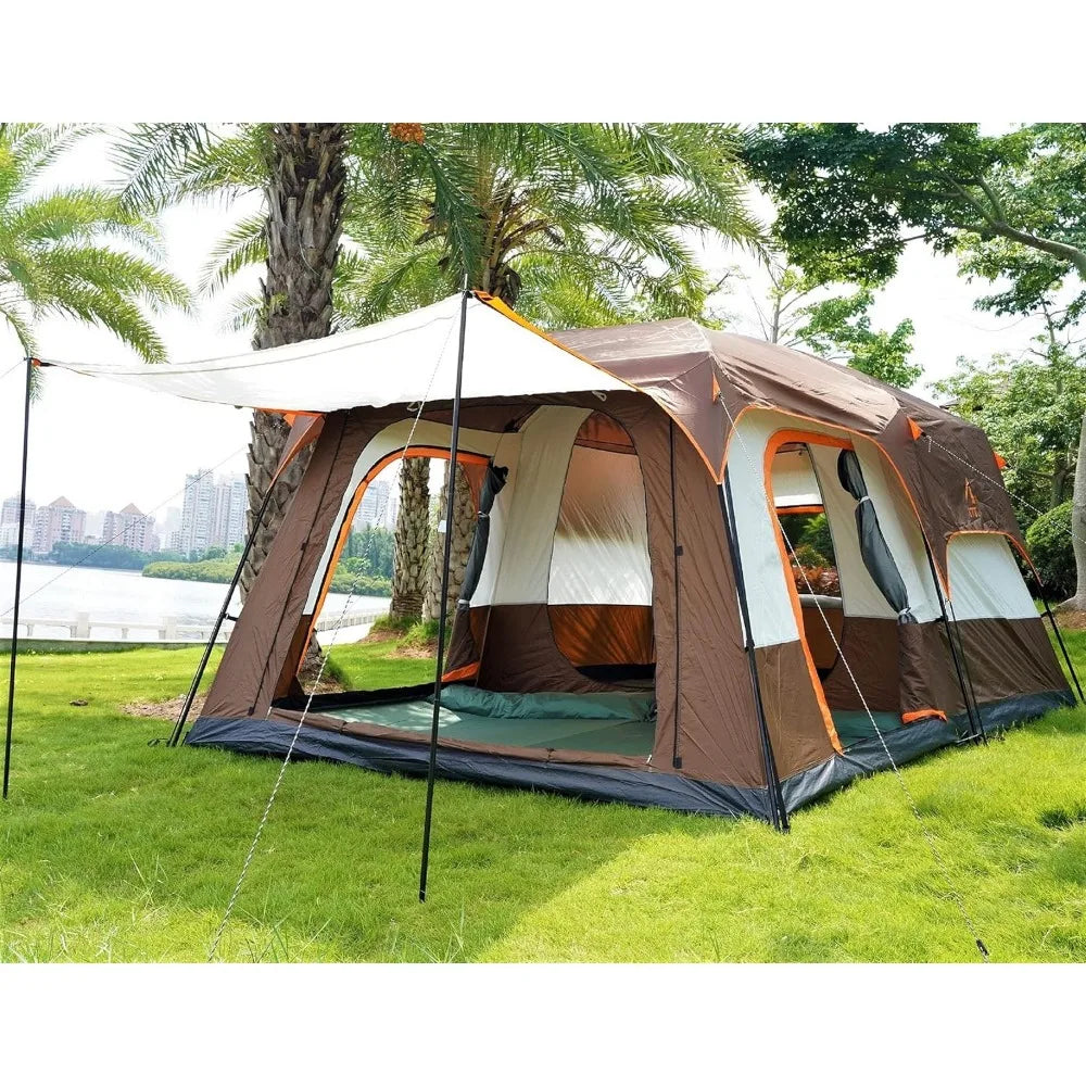 Extra Large Family Cabin Tent with 2 Rooms