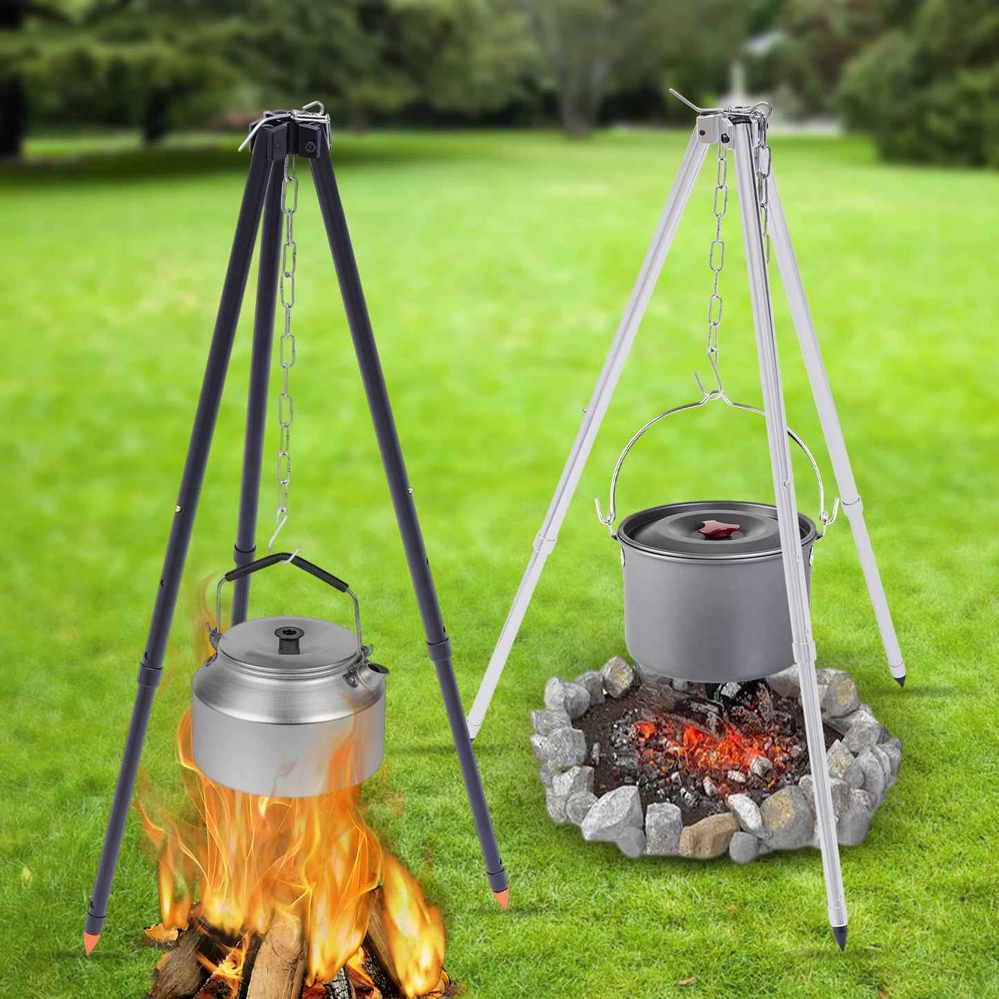 Hanging Barbecue Grills Pots Kettles Outdoor Stove