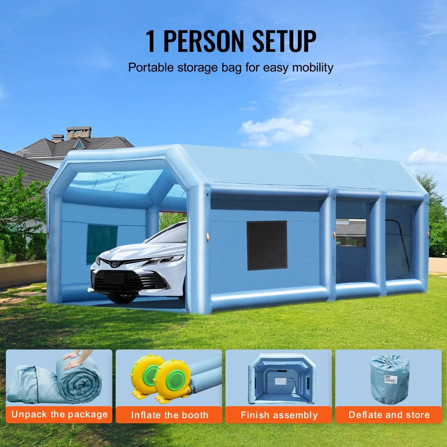 VEVOR Inflatable Paint & Spray Booth