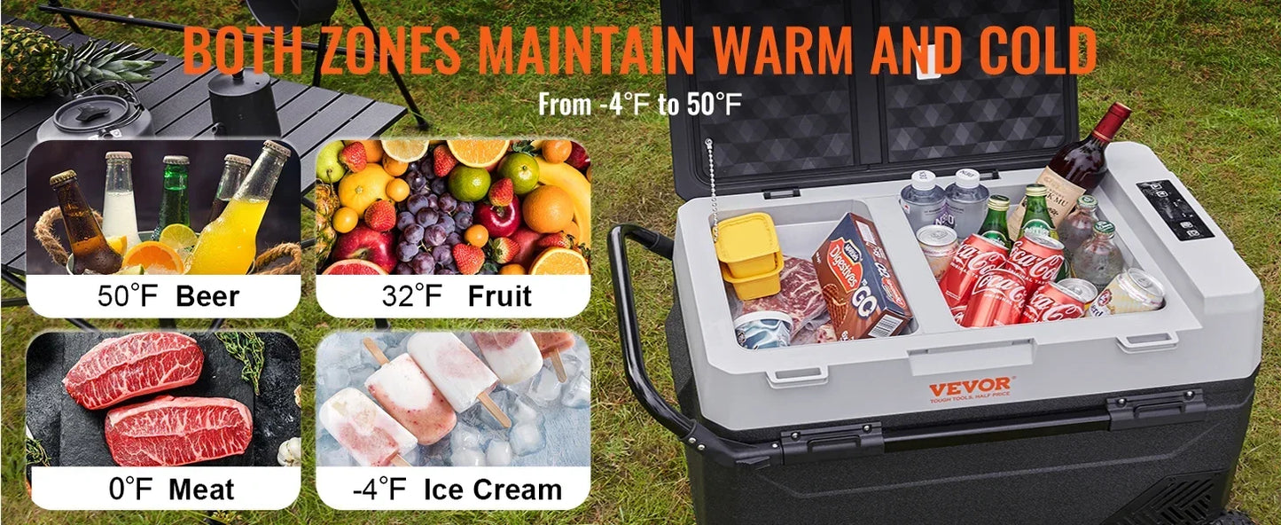 Dual Zone Portable Refrigerator/Freezer