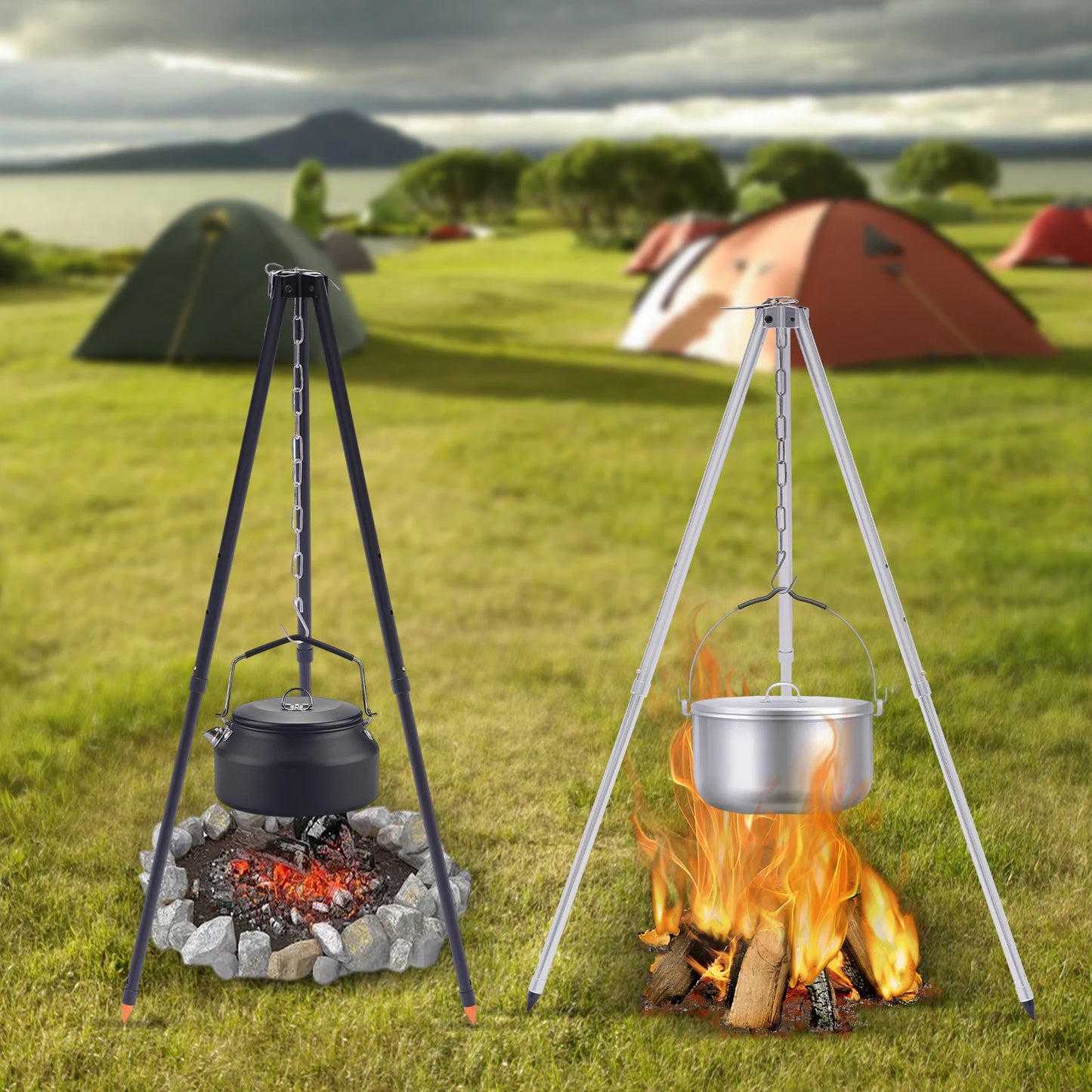Hanging Barbecue Grills Pots Kettles Outdoor Stove
