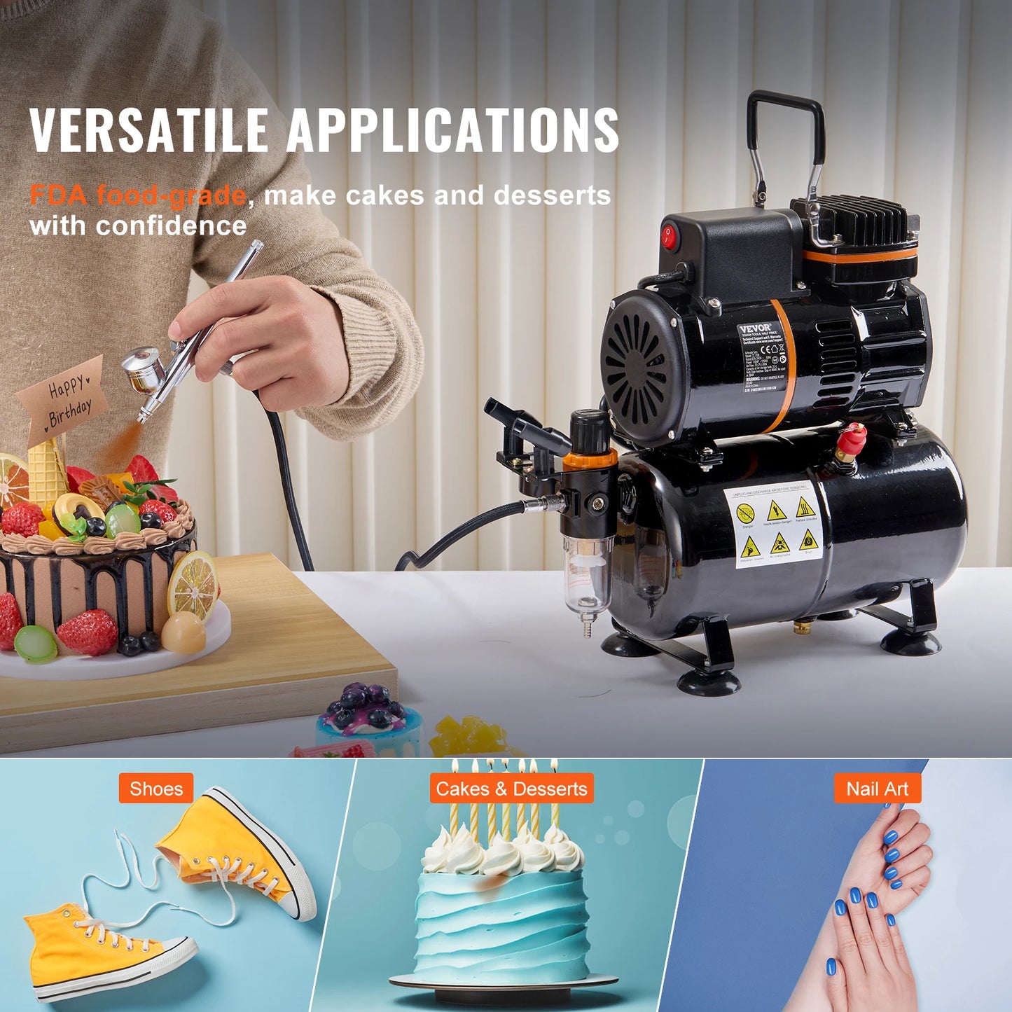 Dual Action Gravity Feed Airbrush Gun