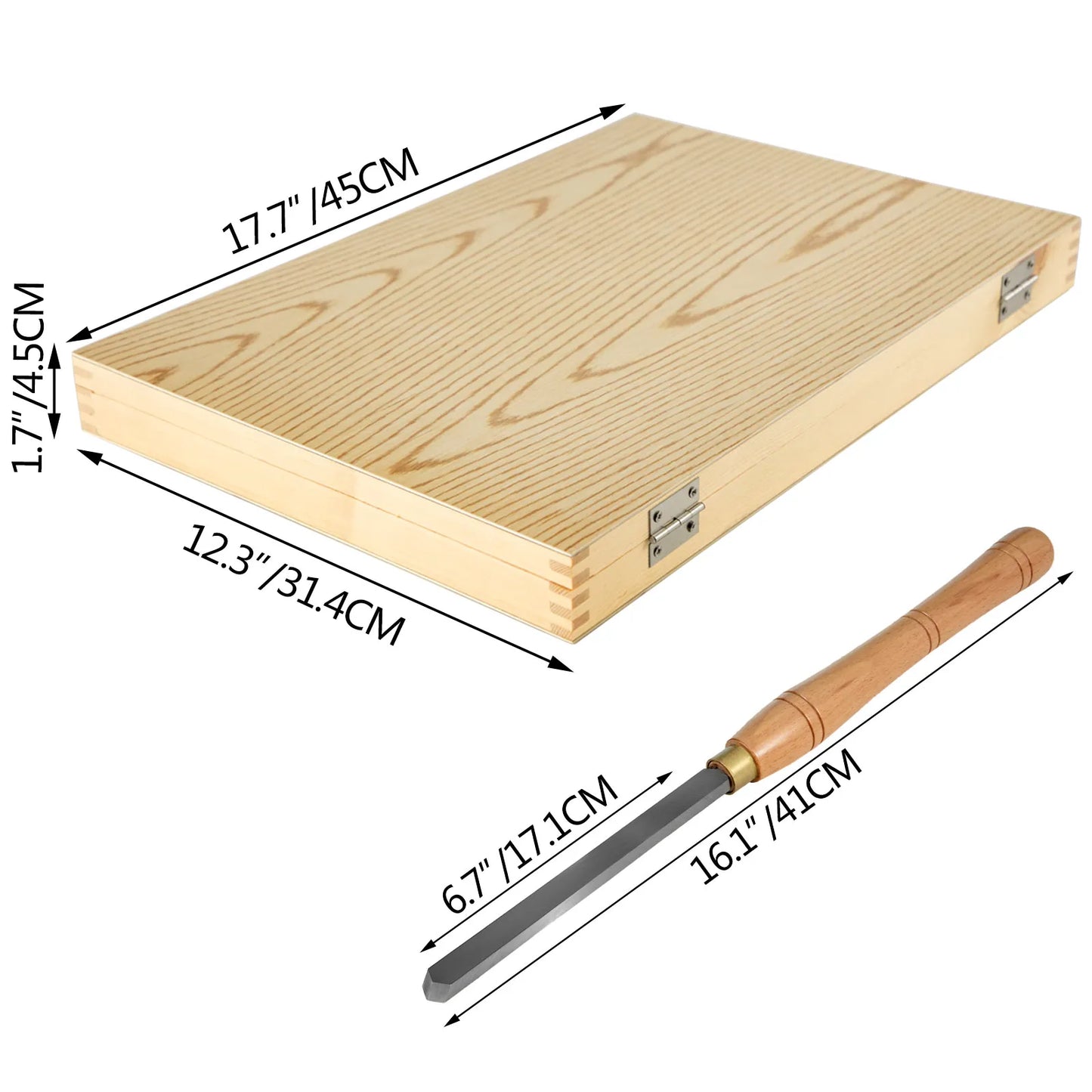 8 Pcs Woodworking Lathe Turning Tools
