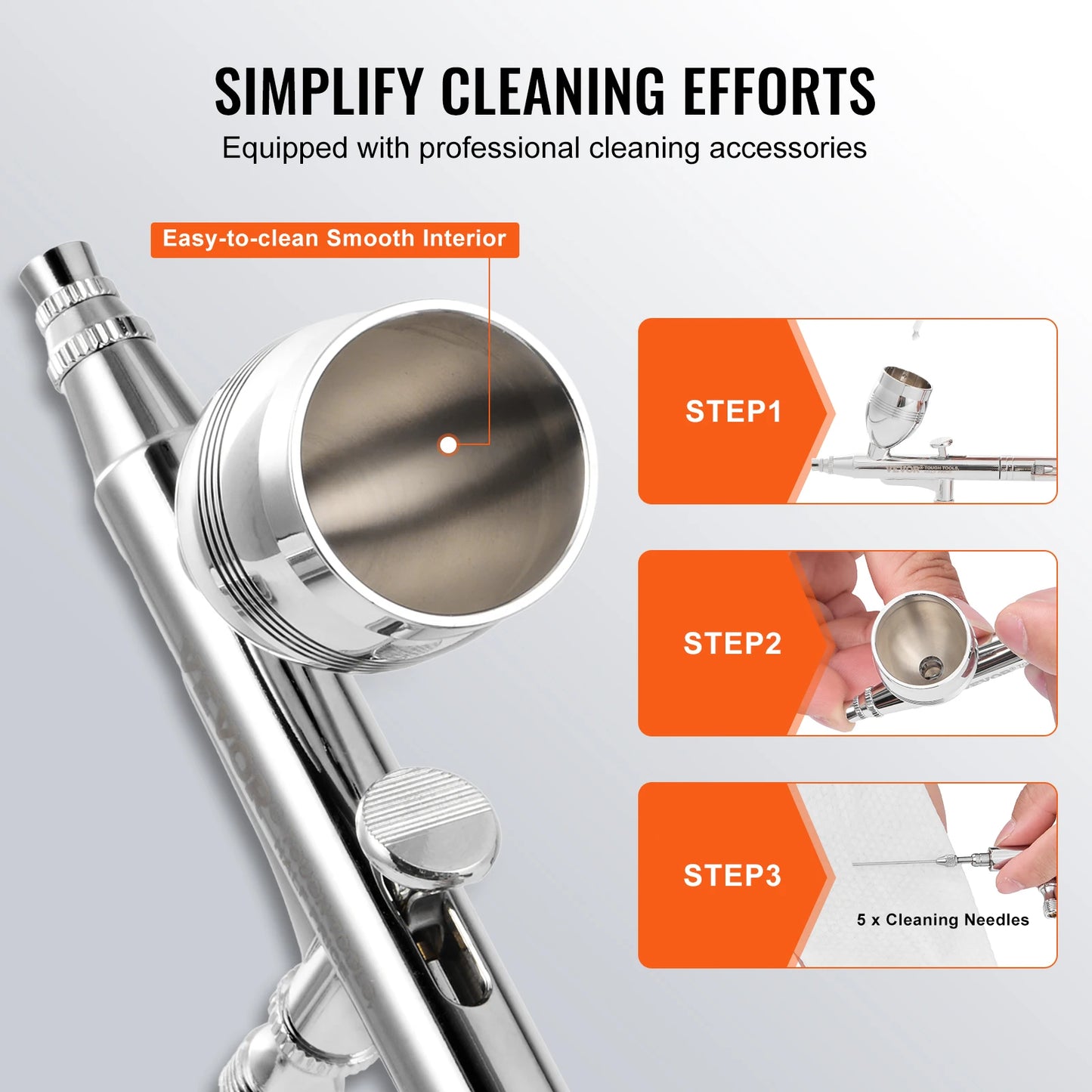 Dual Action Gravity Feed Airbrush Gun