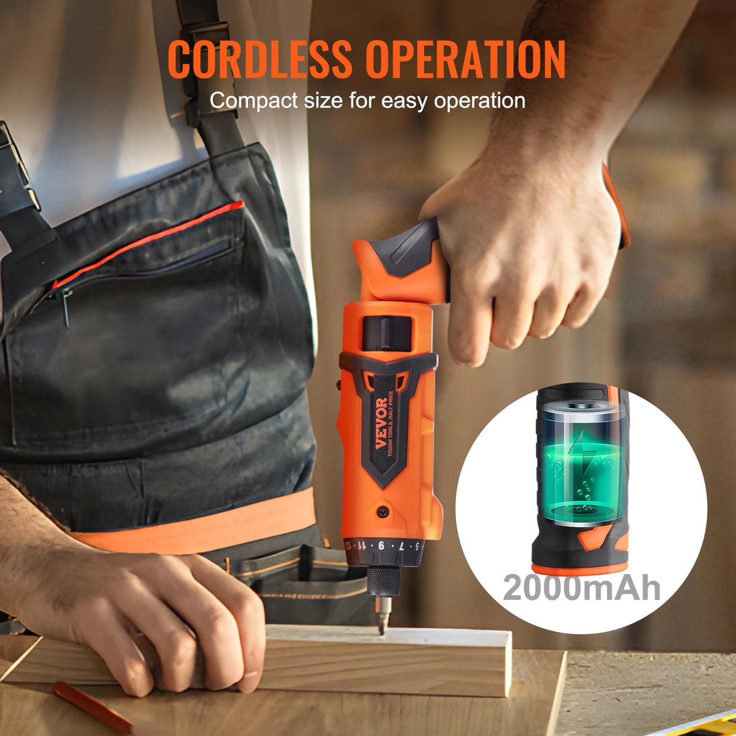 VEVOR Cordless rechargeable Electric Screwdriver Set