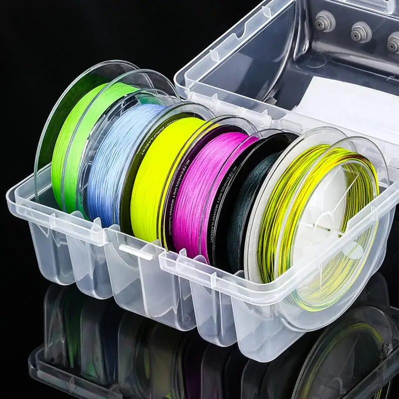 Fishing Spool Storage Box with Clear Visibility