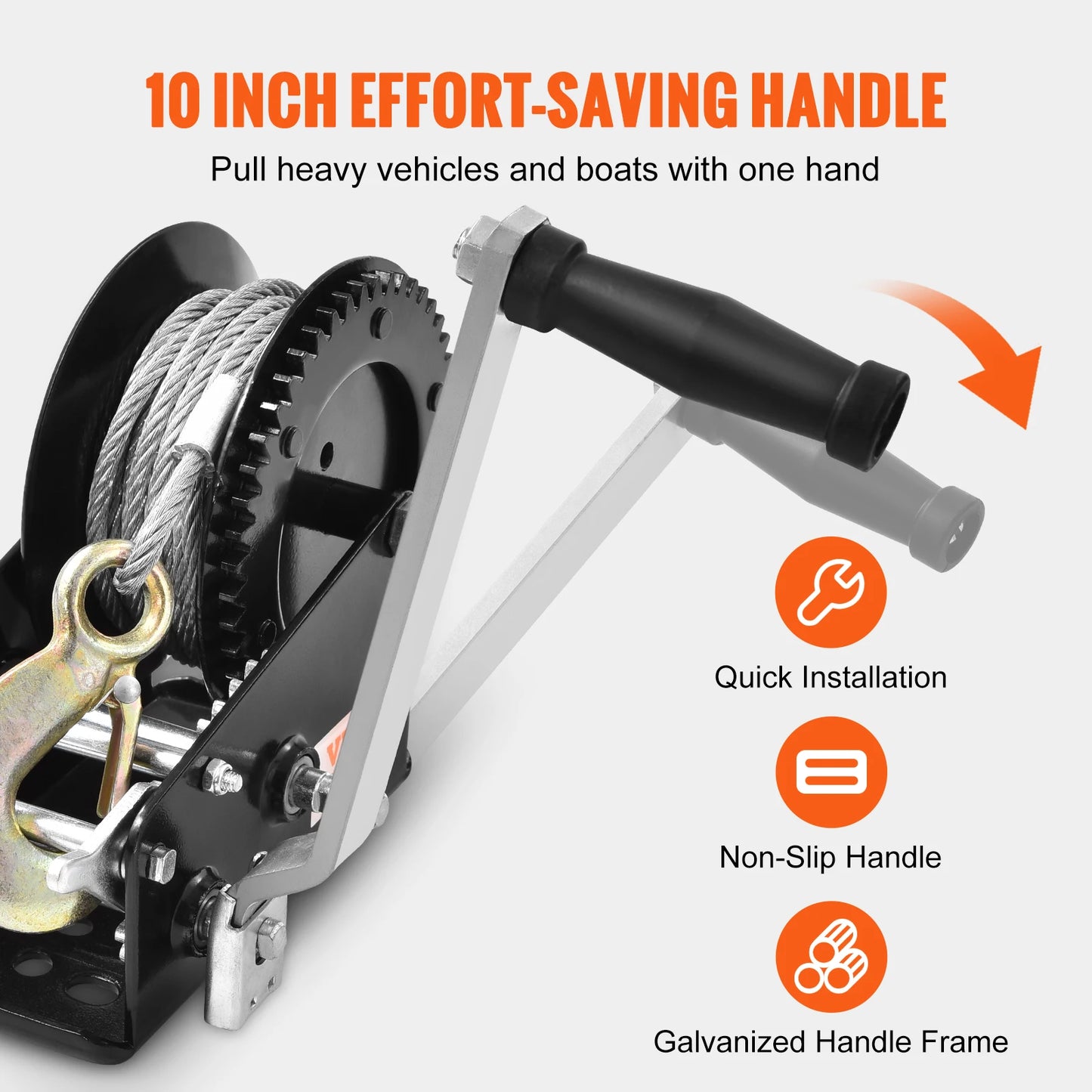Hand Winch, Capacity Boat Trailer winch