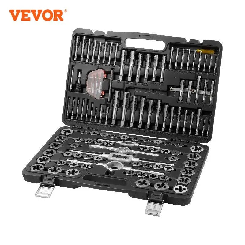 116-Piece Tap and Die Set Include Metric and SAE