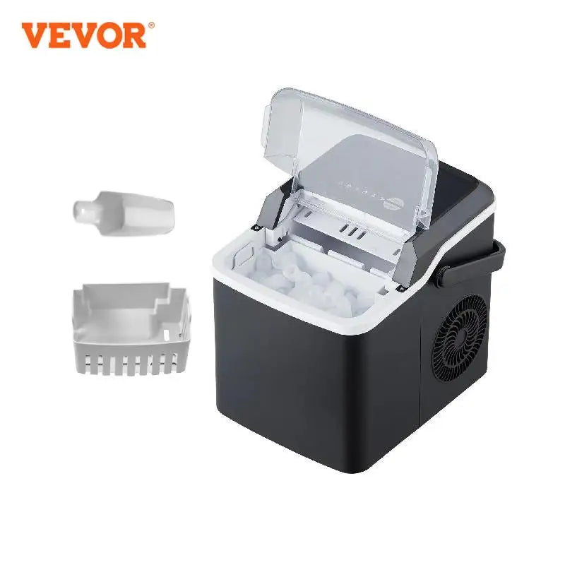 Self-Cleaning Portable Ice Maker with Ice Scoop