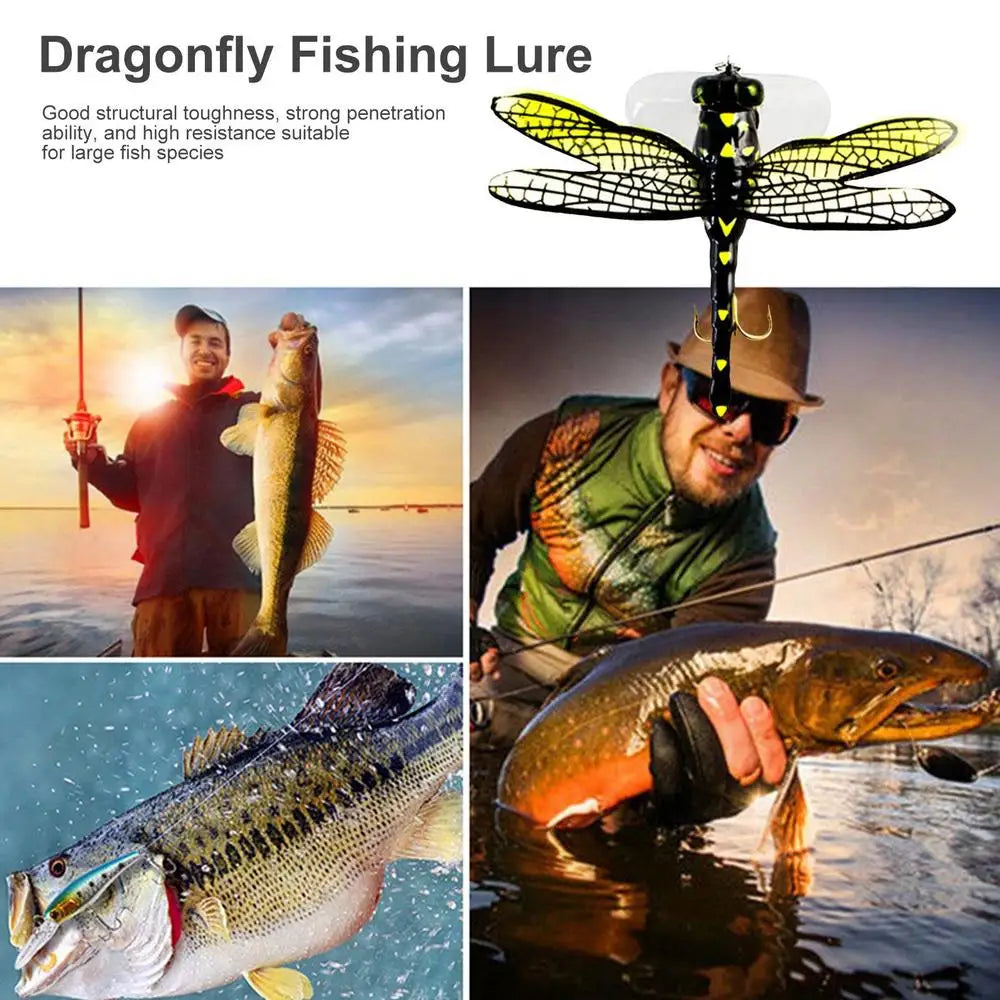 Realistic Dragonfly Double Skirted Swimbait lure