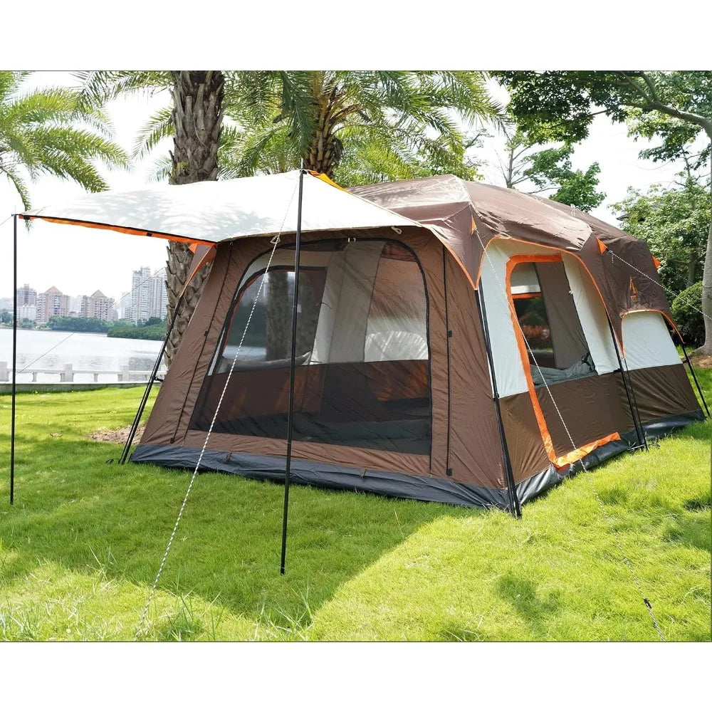 Extra Large Family Cabin Tent with 2 Rooms
