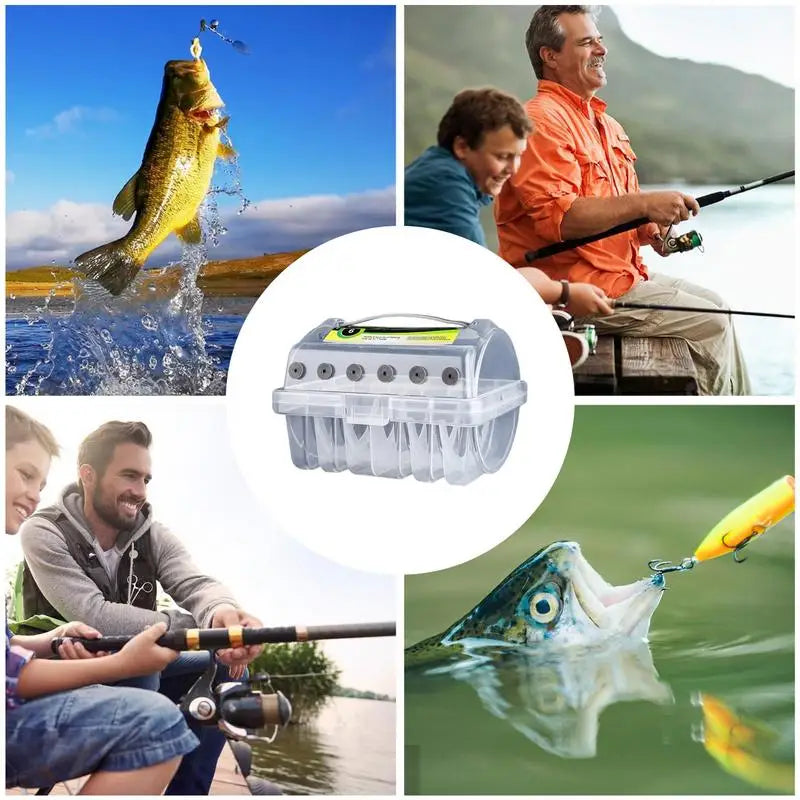 Fishing Spool Storage Box with Clear Visibility