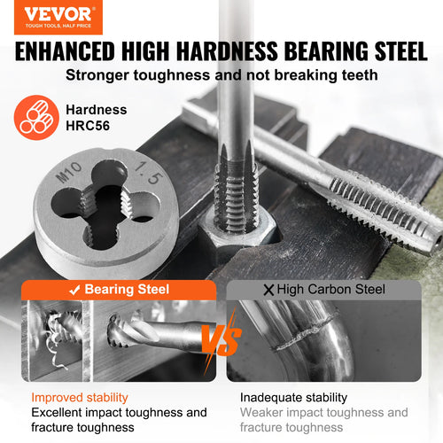 116-Piece Tap and Die Set Include Metric and SAE