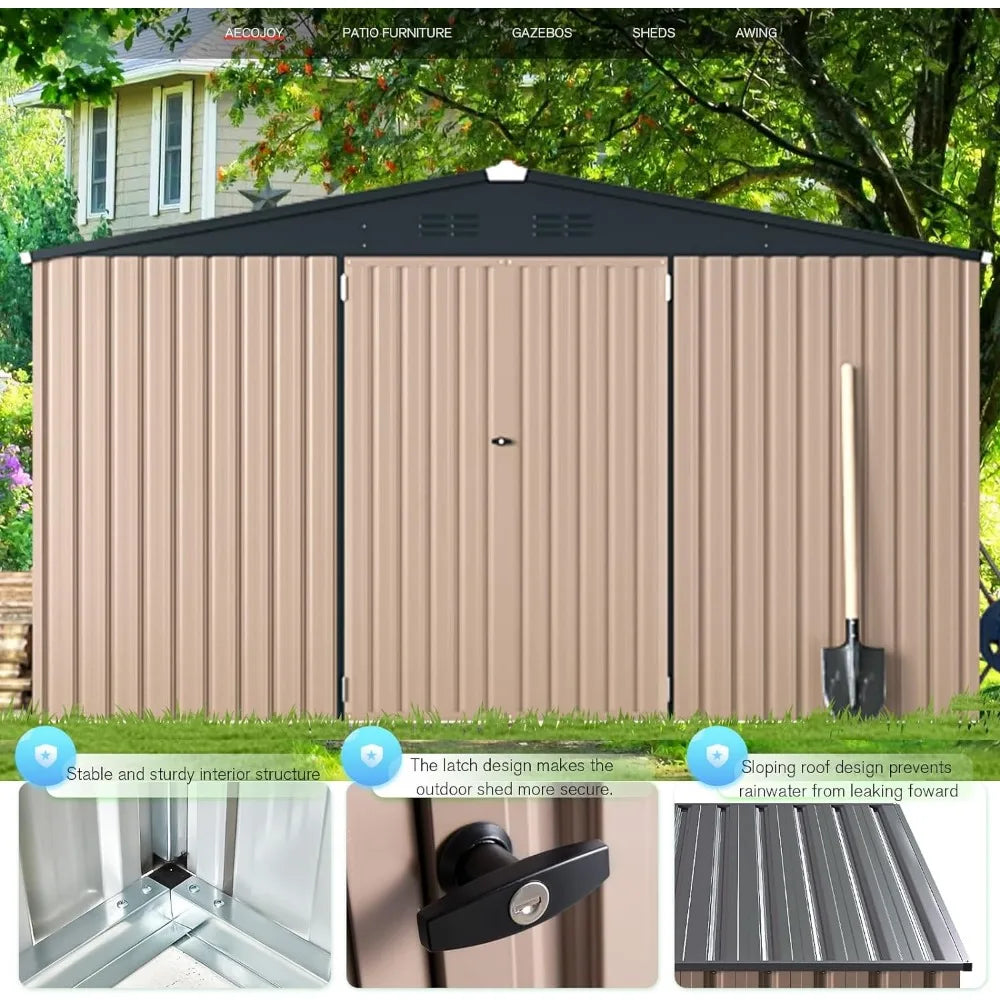 12 'x 10' Oversized Steel Shed