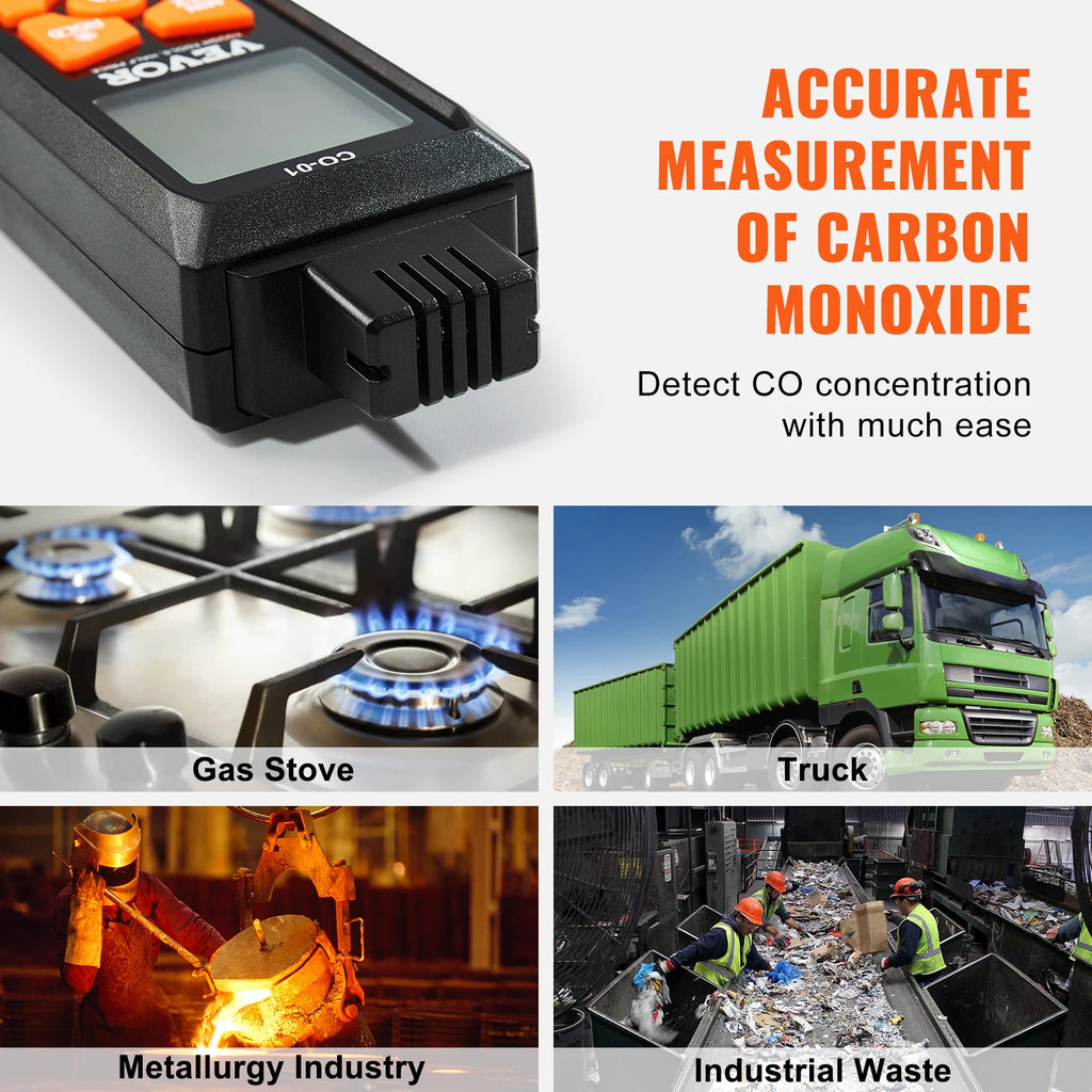 Carbon Monoxide Detectors with Audible & Visual Alarm
